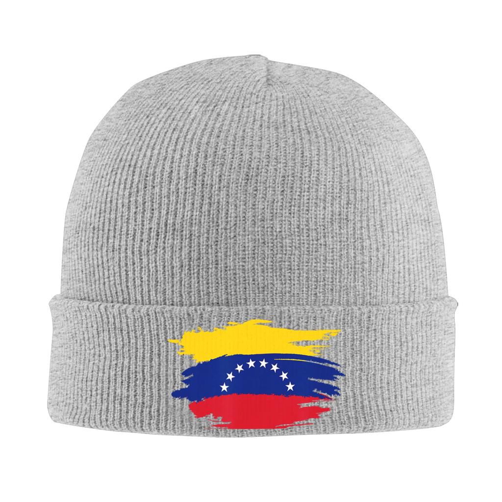 Vzla Pride Venezuelan Flannels of Venezuela Knitting Hat Beanie Hats Gym Warm Unisex Bonnet Hats Winter Custom Cool Caps Present
