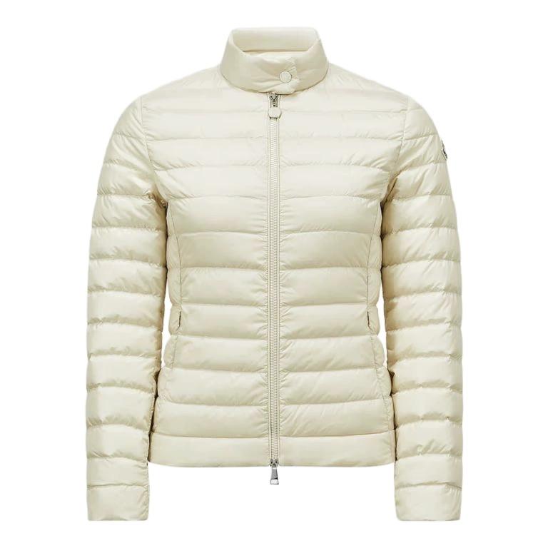 The New European Station Women's Short Slim-fitting Waist Fashion Stand-up Collar Ribs Strip Down Jacket Is Casual and Light