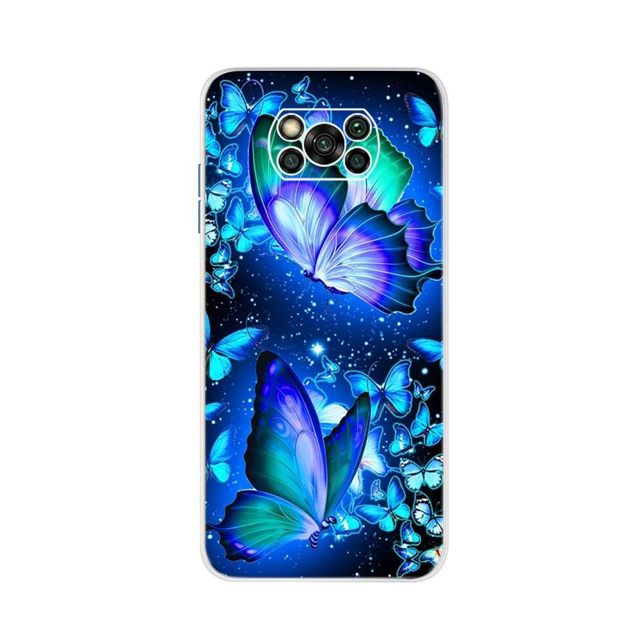 For Xiaomi Poco X3 Pro Back Cover 6.67" Cute Cat Patterns Transparent Bumper Cover For Xiaomi POCOX3 Pro POCO X 3 Cover Fundas
