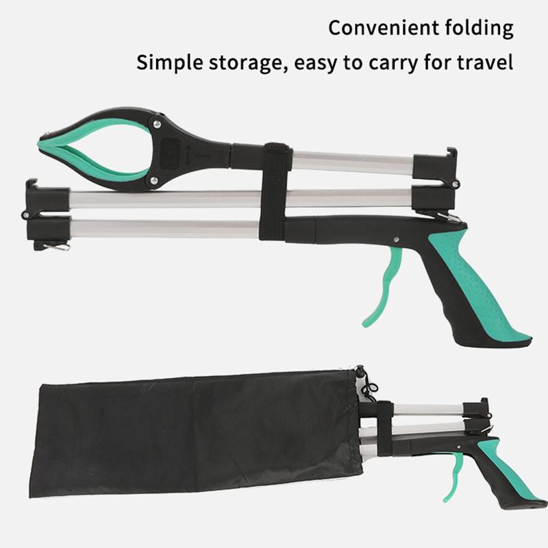 Garbage Picker Gripper With 360 ° Rotating Clip Trash Grabber Pick Up Tools 80Cm Lightweight Foldable Gripper Extender Hand Tool
