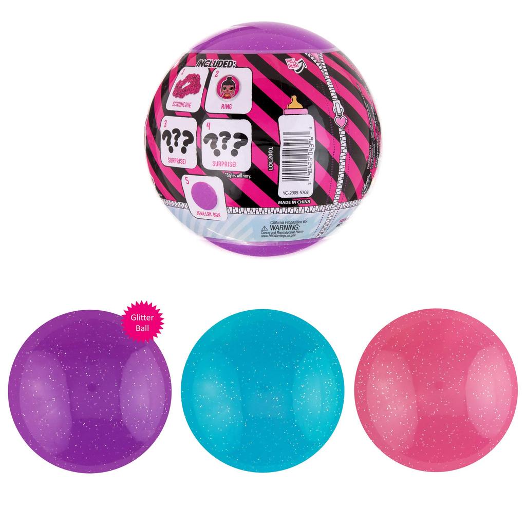 Kids Birthday Party Glittering Surprise Balls Featuring Your Favorite Characters from Series L.O.L. Surprise! Surprise. Favors, 1.