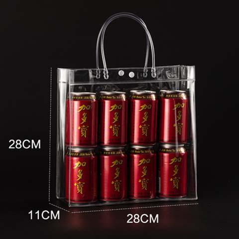 12pcs StoBag Clear PVC Gift Bags With Handles For Small Gifts Party Favor Candy Cake Cookie Packaging And Retail Display