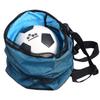 Basketball Football Soccer Training Exercising Mesh Backpack Shoulder Drawstring Bag (Blue)