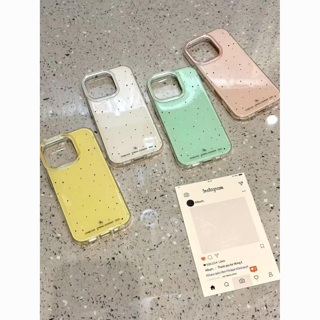 Korean full-screen ink splashing iPhone17promax mobile phone case is suitable for Apple 16promax white background imd case Air.