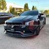 Carbon Fiber Sport Front Lip for 14-21 Mercedes-Benz C-Class W205 Pre-Facelift, Brabus Style Double Layer