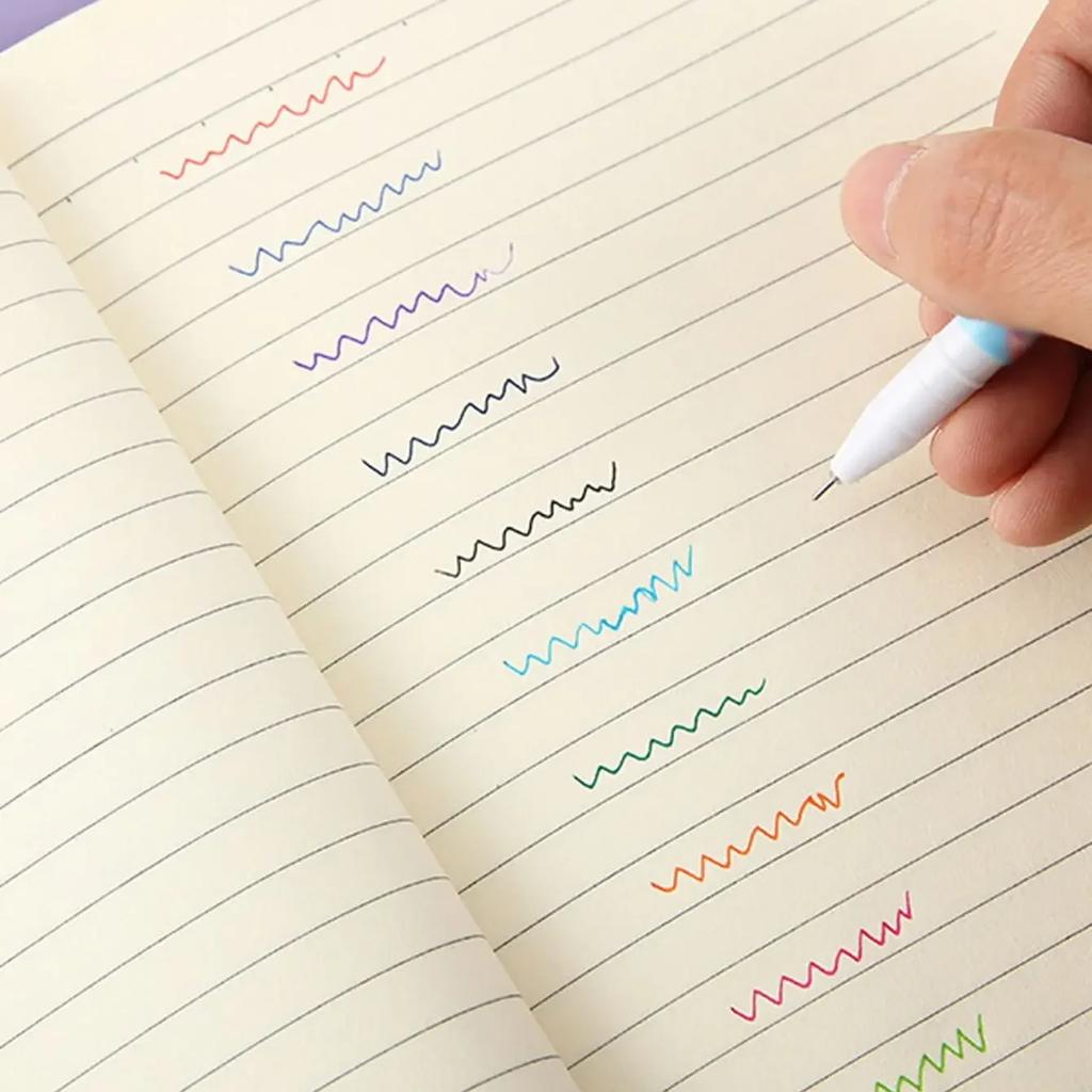 10 Pcs/Set Color Pen Flower Animal Starry Star Sweet Flora Colored Gel Pen 0.38mm Cute Pens for School Stationary