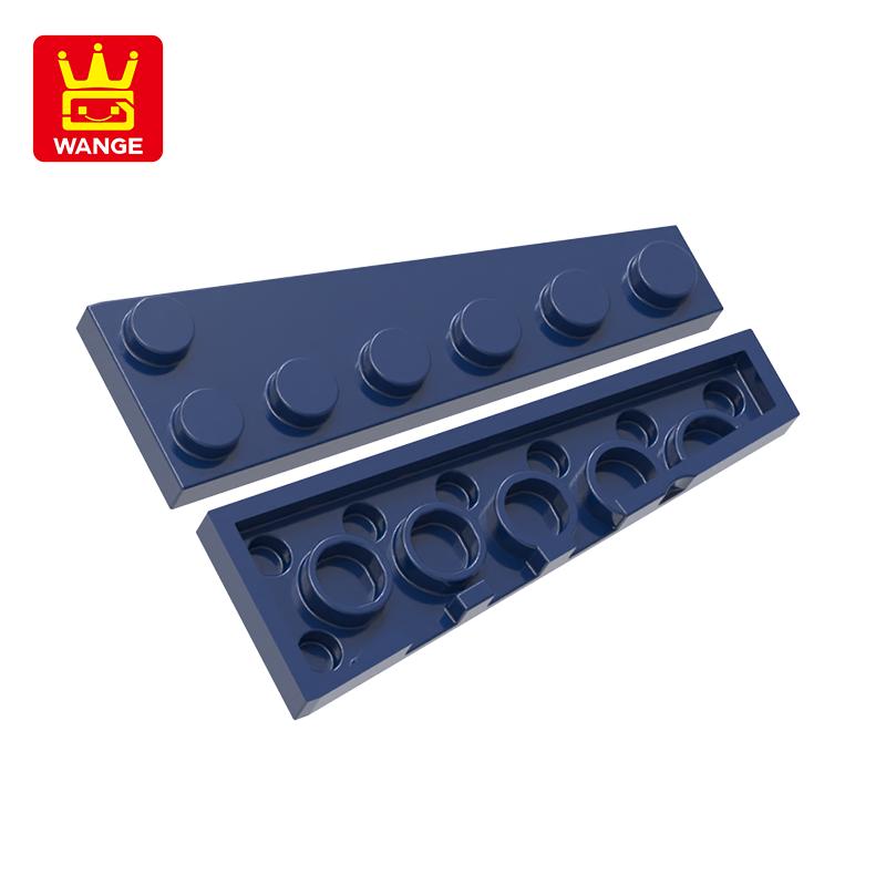 Non-Toxic 80Pcs/Lot 78443 Left Tooth Flat 6+1Dots Building Blocks Moc Accessories Compatible With Assembles Bricks Children Toys