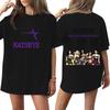 Women's Short Sleeve T-Shirt Casual Letter Print Neck Tee for Daily Wear