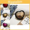 Adorable Mini Shoulder Bag For Kids With Reversing Sequins In Heart Shape Design