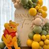 108pcs Winnie The Pooh Theme Birthday Party Balloon Set Pooh Aluminum Foil Balloon for Kids Baby Shower Decoration Supplies Gift