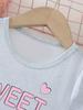Sweet Girls Everyday Dress, Light Blue Summer Casual Short Sleeve Toddler To Kids 2-8 Years Comfortable and Soft