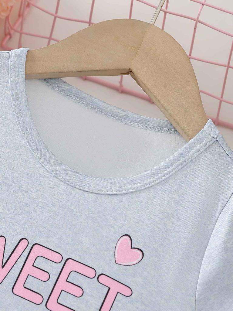 Sweet Girls Everyday Dress, Light Blue Summer Casual Short Sleeve Toddler To Kids 2-8 Years Comfortable and Soft