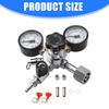 Beer Brewing Equipment CO2 Regulator Valves 5/16in Draft Beer Machine Double Stage Carbon Dioxide Pressure Reducing Valves