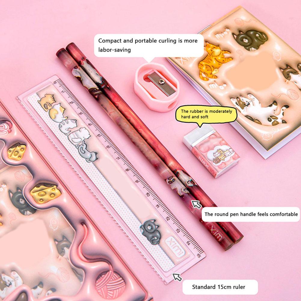 Stationery Set 6 In 1 Student Gift Pencil Set Study Stationery Set Perfect Gift Elementary Students And Kindergarten Children