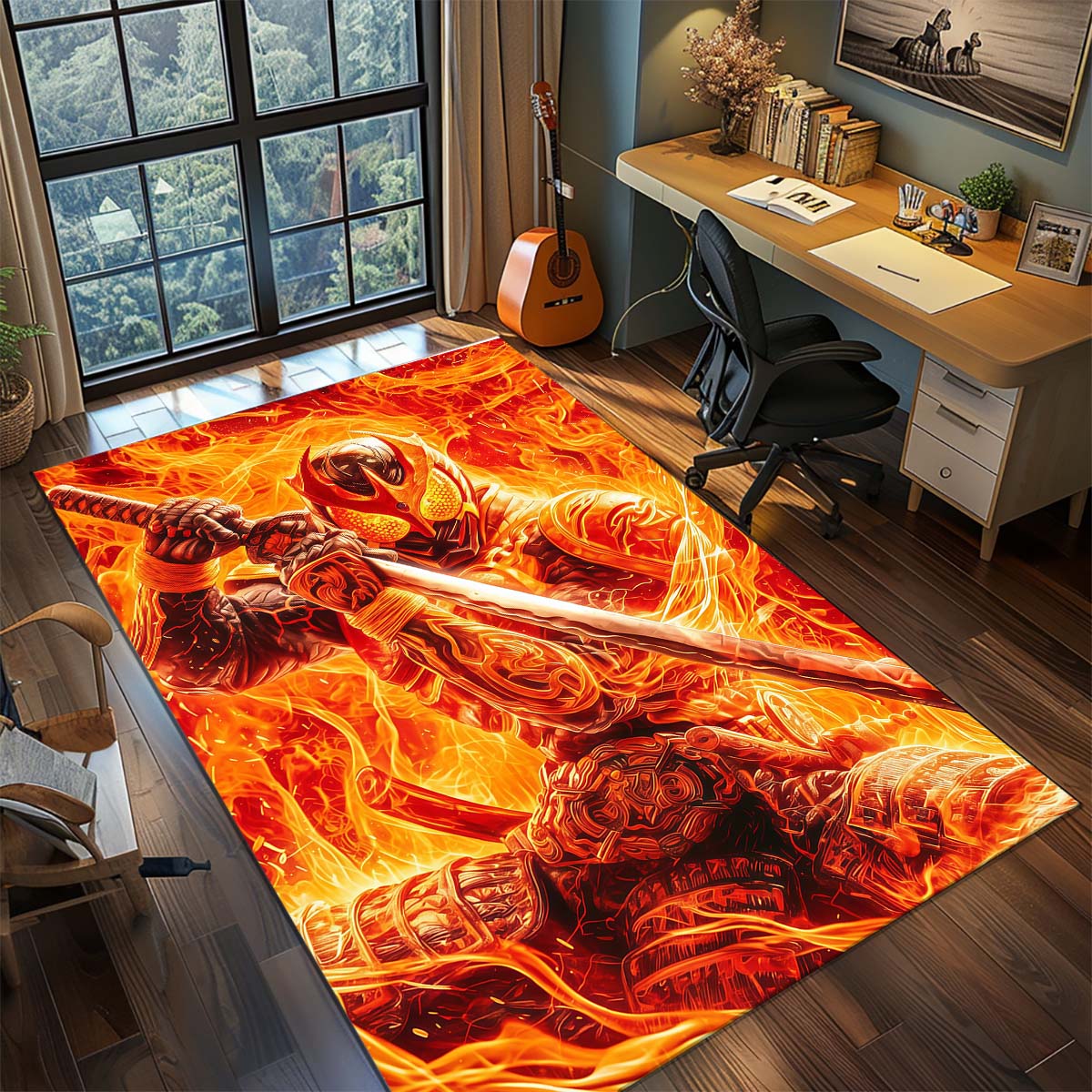 

Kamen Rider Area Carpet for Living Room Bedroom Home Decor Cool Movie Mat Floor Mat 60x90cm