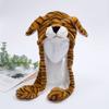 Tier-Plüschmütze mit beweglichen Ohren für Kinder und Erwachsene Niedliches Wintergeschenk