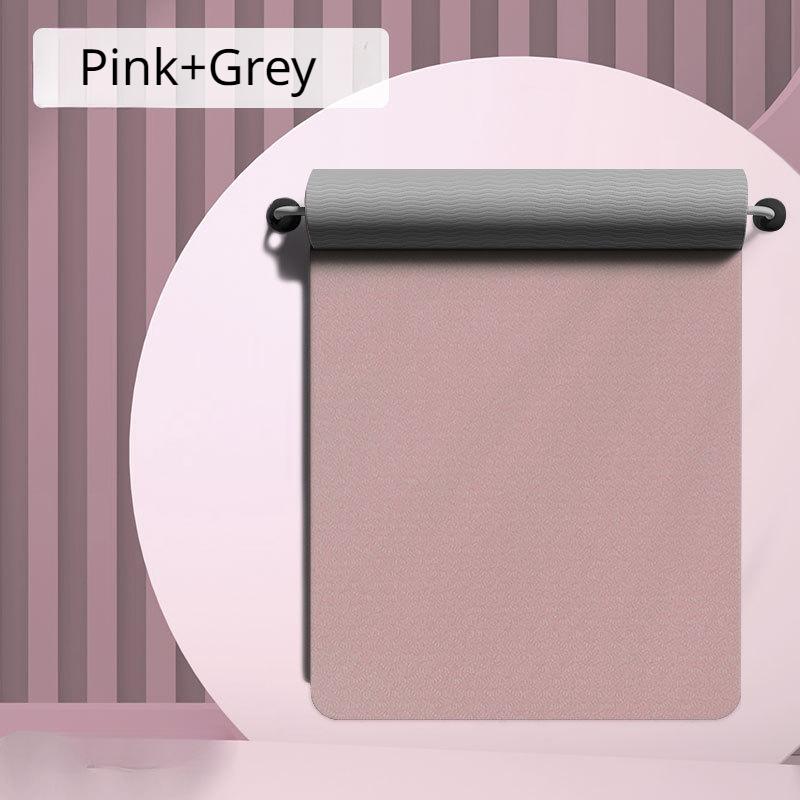 Environmentally Friendly TPE Yoga Mat Thickened High-density Waterproof Fitness Mat Household Anti-skid and Shock-absorbing Dance Mat