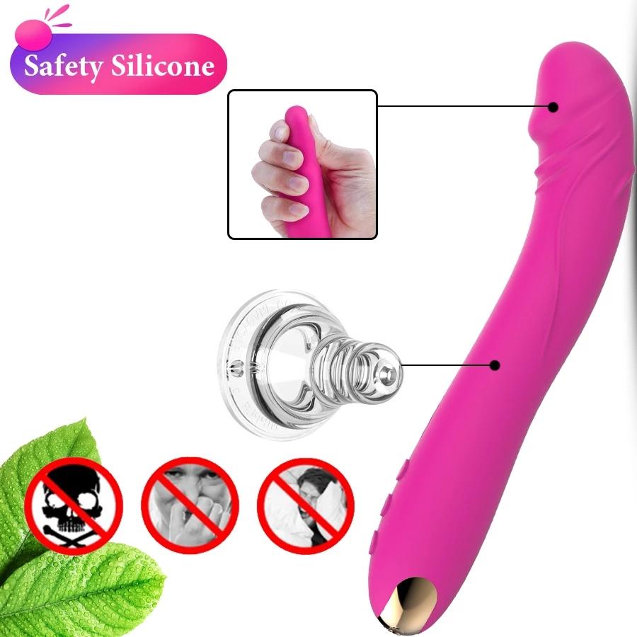 Vibromasseur gode réaliste 10 modes pour femme, stimulateur vaginal et clitoridien, masseur, masturbateur, produits sexuels pour adultes