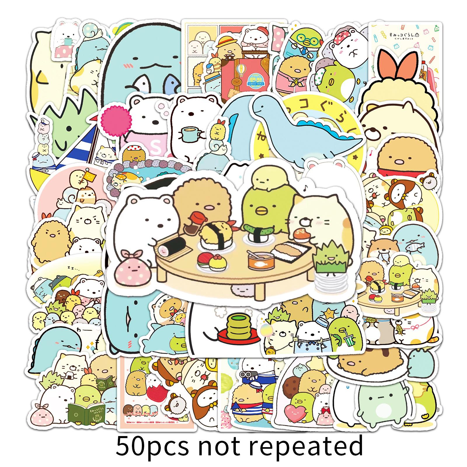 

50 Cartoon Hand Tent Doodle Personality Cute Children s Creative DIY Water Cup Mobile Phone Case Suitcase Sticker Waterproof