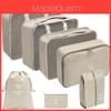 Set Organizzatore da Viaggio Sette Pezzi Impermeabile Cubico Storage per Bagagli per Viaggi di Piacere