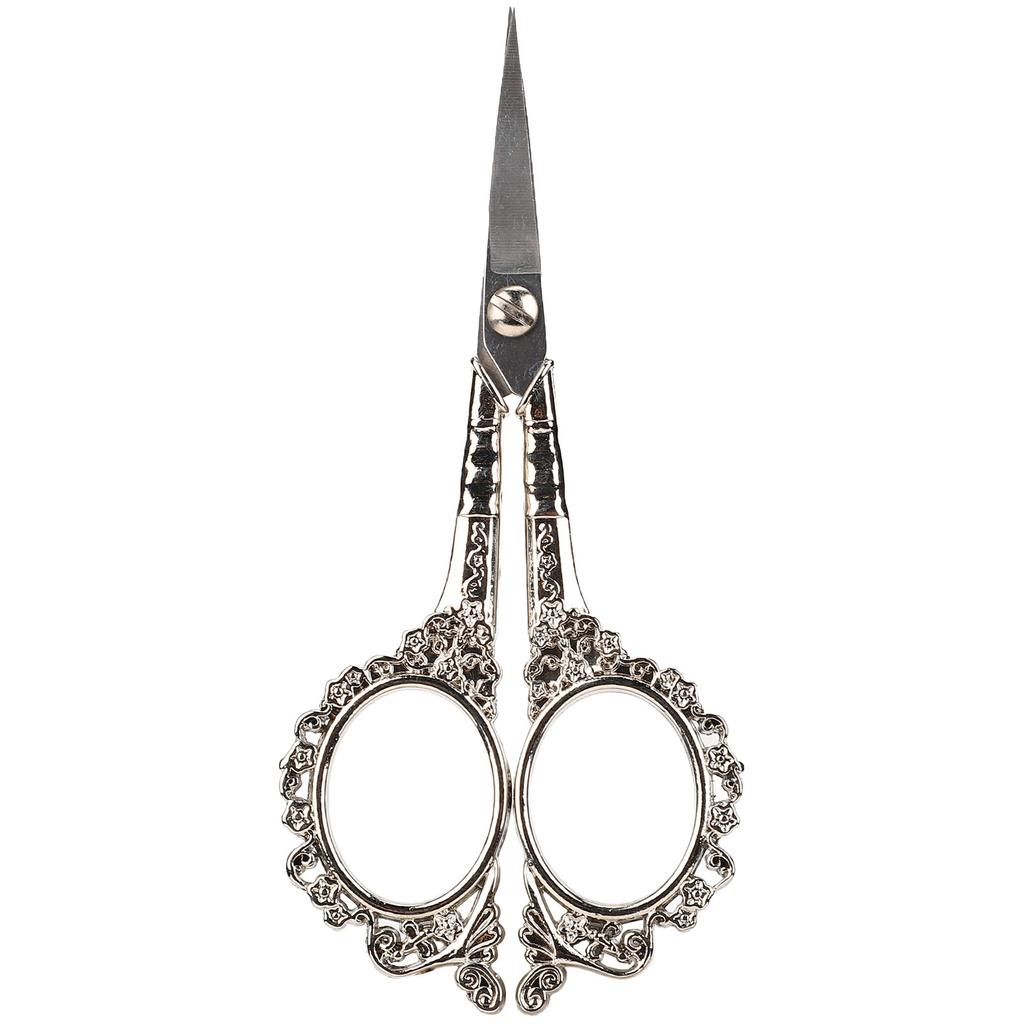 Vintage Embroidery Scissors Set Wooden Stainless Steel Sewing Box Scissors Kit Multifunctional Sewing Embroidery Tools
