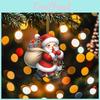 Acrylic Cartoon Car Ornament With Santa Claus Design For Vehicle Decoration