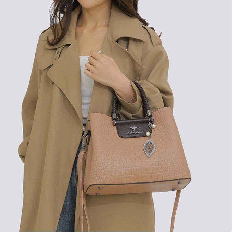 Genuine Fashion 3 Layers Luxury Handbags Women Bags Designer High Quality Leather Crossbody Bags for Women 2026 Shoulder Bag