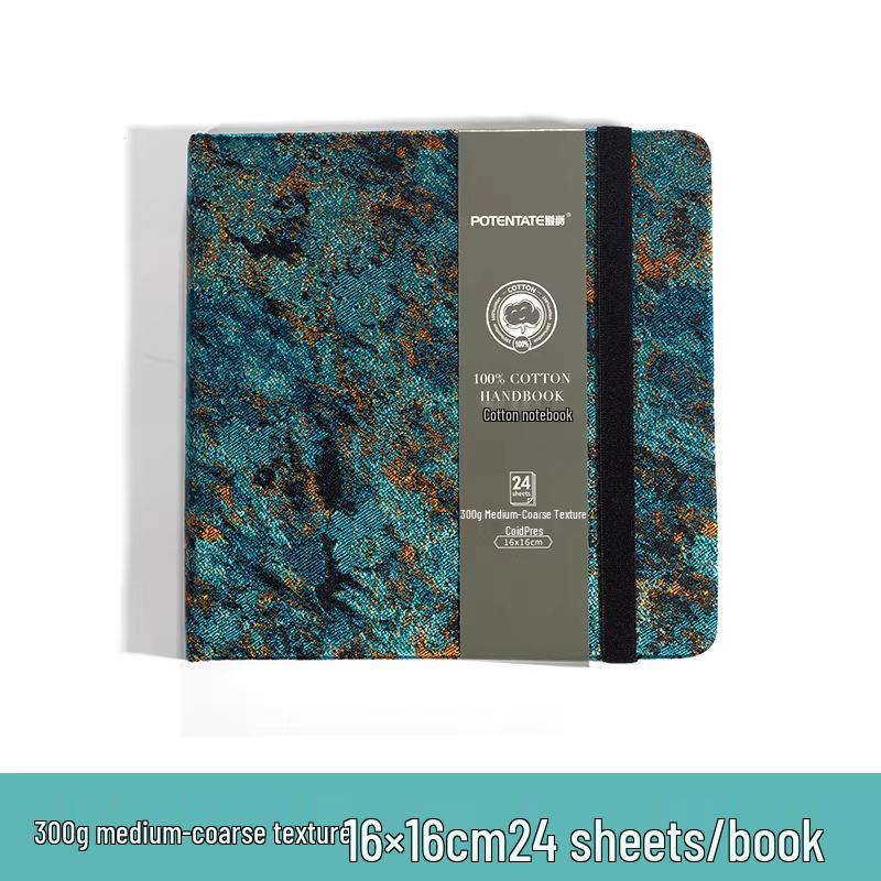 Portable Cotton Watercolor Accordion Planner - 300g Fabric for Travel & Student Paintings