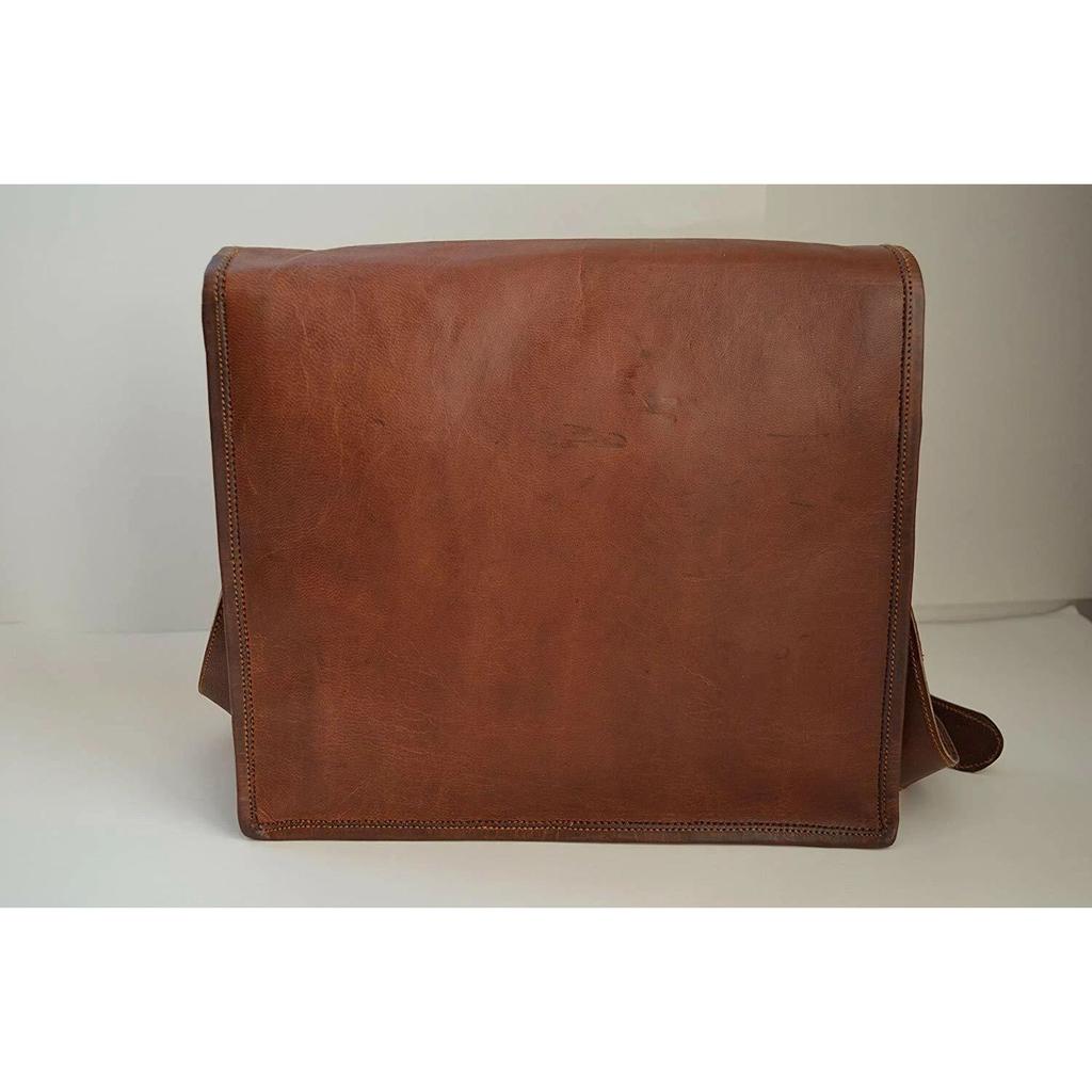 Men’s Leather Messenger Bag Vintage Shoulder Laptop Briefcase
