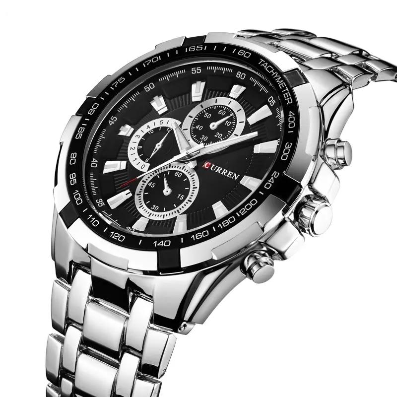 Top Luxury Fashion CURREN 8023 Brand Men's Watch Quartz Stainless Steel Band Clock Classic Business Wristwatch for Men Relojes