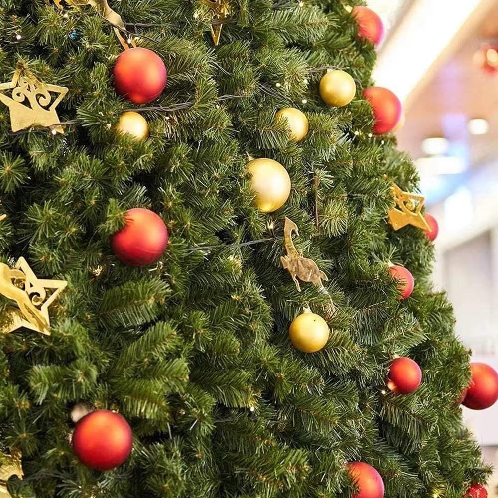 6cm 24pcs Christmas Ball Tree Decor Ball Bauble Gold Silver Plastic Hanging Ball Ornaments Decorations for Home New Year Navidad