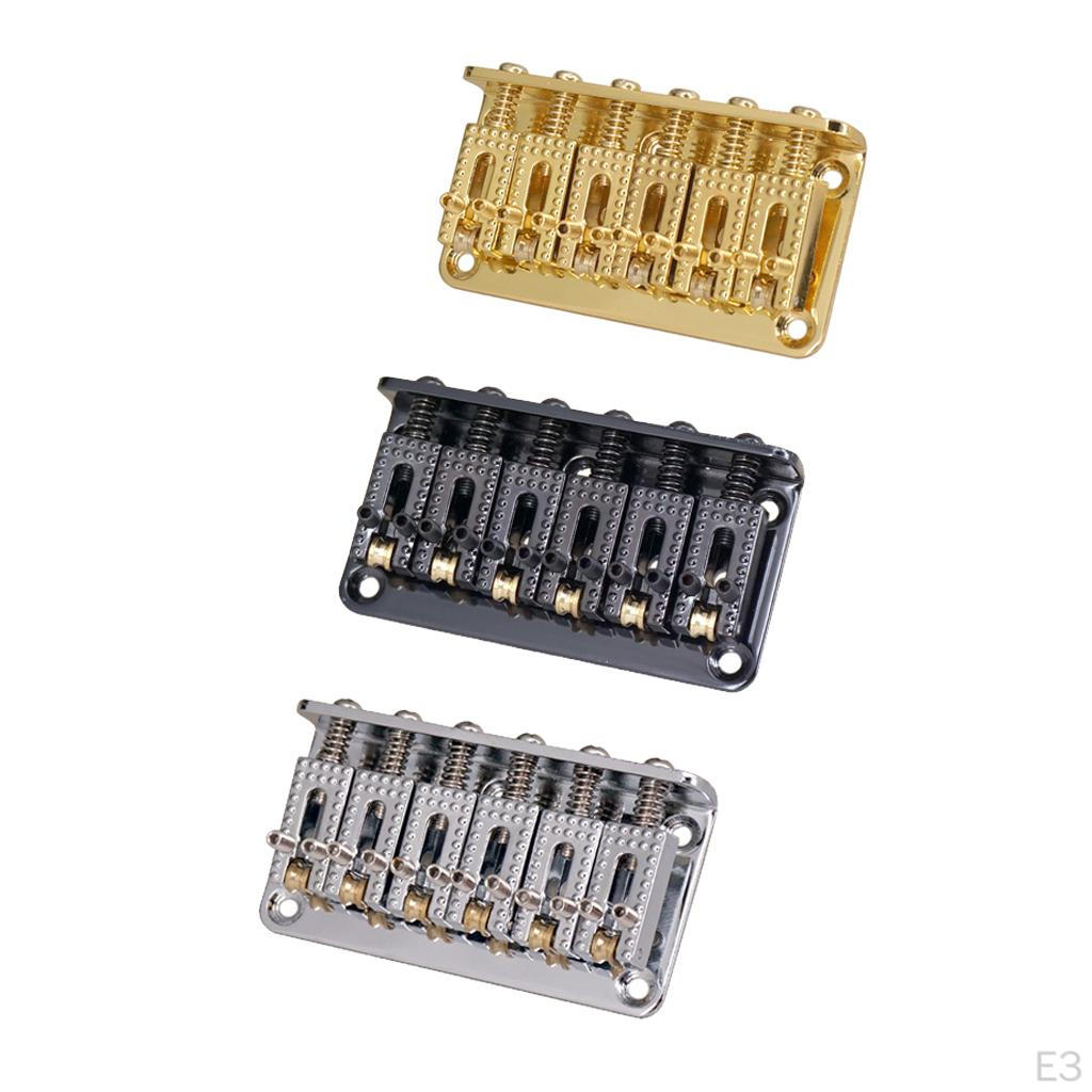 Фиксированный бридж для электрогитары Hardtail серебряный — фото 3