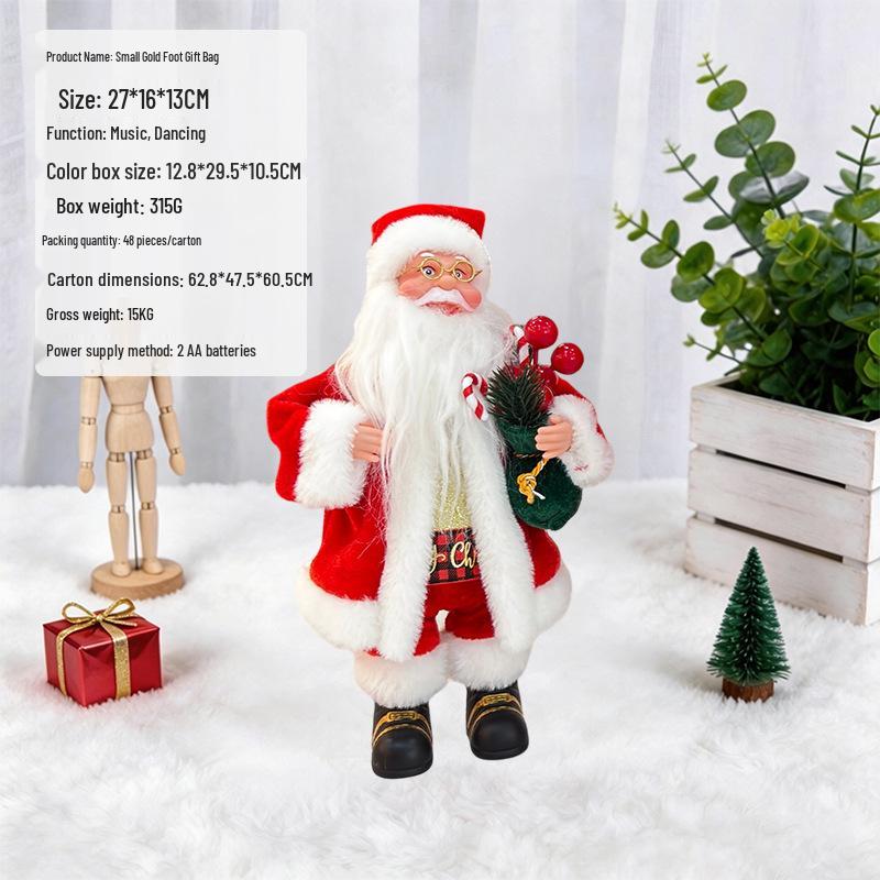 Electric Climbing Ladder Santa Claus Toy for Kids' Christmas Decoration