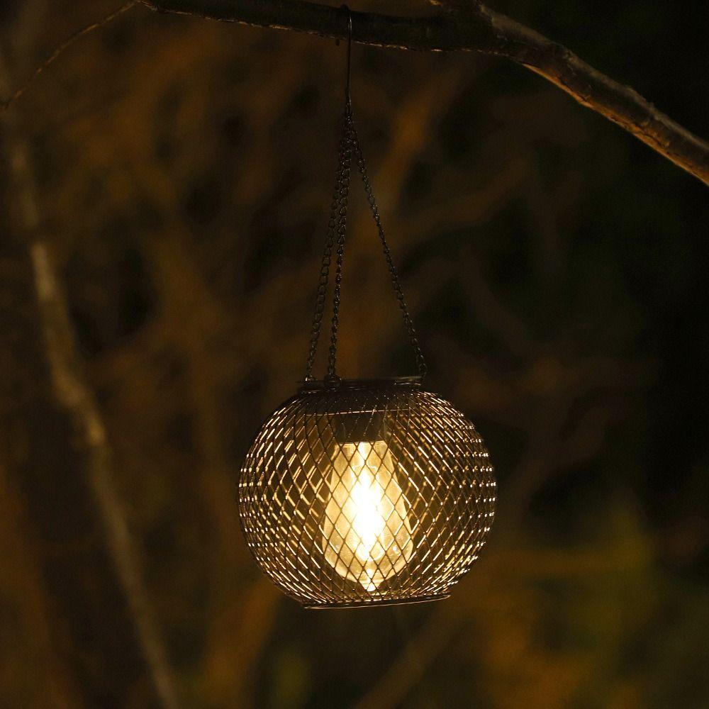 Brighter Solar-Powered Hanging Lanterns Waterproof Wireless Outdoor Lights  Party Decor