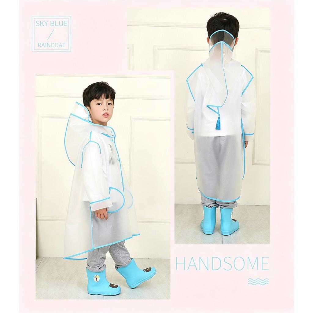 Kinder-EVA-Regenmantel - Wasserdichter Ganzkörper-Umhang für Jungen & Mädchen im Kindergarten