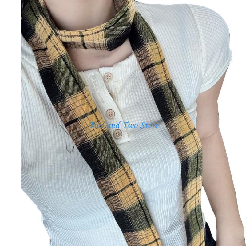 HX6F Long British Scarf Comfortable Wool Blend Winter Accessory