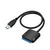 For SATA 3 To USB 3.0 Cable Adapter 3.5 HDD 2.5 SSD Adaptor Fit for Windows 7/8/10/11, for Mac OS X, External Hard Disk Cord Adaptor