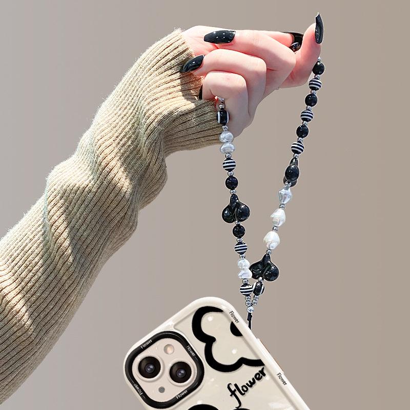 Anwendbar auf Apple 14promax Handyhülle IPhone 13 Silikon Sturzsicher 11/12 Einfache Linien Blumenkette