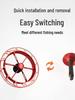New Three-Hole Ultra-Light Alloy Reel: Freshwater Casting & Fast Eight-Trigram Hand-Operated Disc Wheel