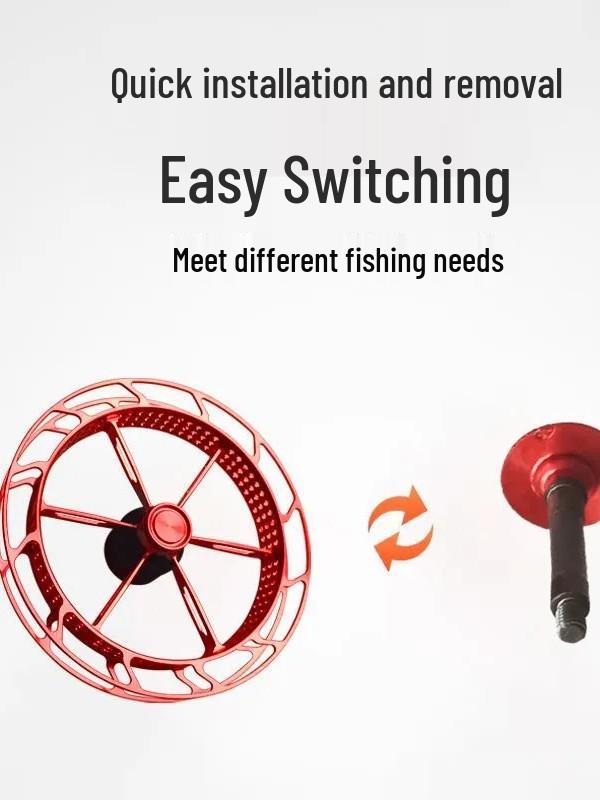 New Three-Hole Ultra-Light Alloy Reel: Freshwater Casting & Fast Eight-Trigram Hand-Operated Disc Wheel