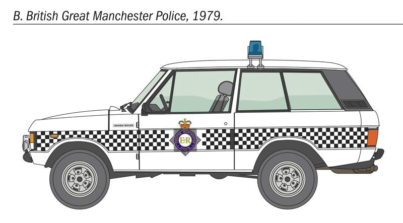 Platz Italeri 1/24 Scale Range Rover Police Car Plastic Model Kit IT3661