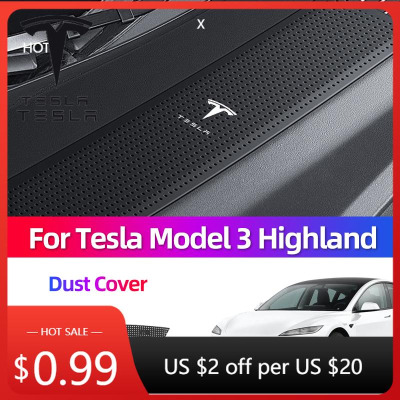 Car Sticker For Tesla Model 3 Highland 2025 2026 Cover Conditioning Inlet Mask Dust Cover Accessories Wholesale Car Modification