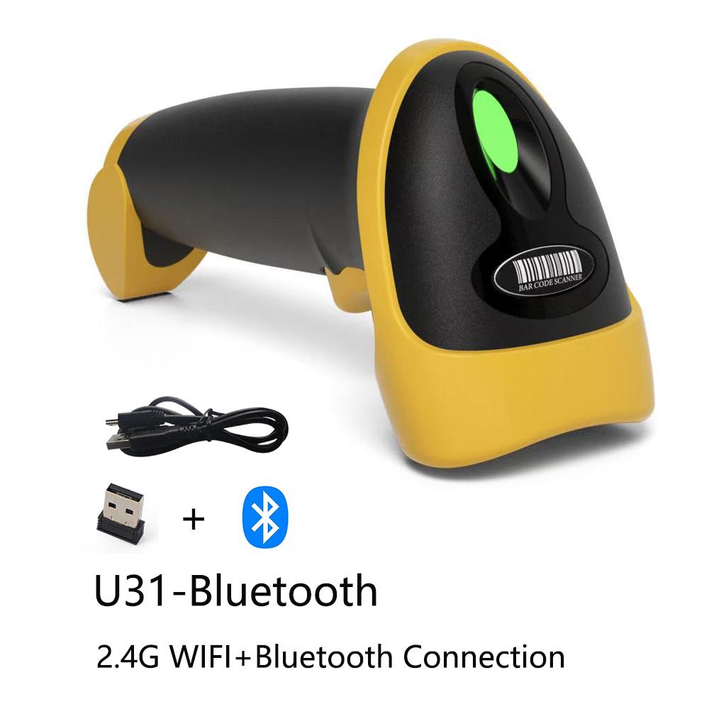 Handheld tragbarer 2D 1D Barcode-Scanner Kabelgebunden/2,4G Drahtlos/Bluetooth Barcode-Lesegerät für Supermarkt Logistik Produkt