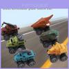 Coche de Juguete de Dinosaurio de Tirar Hacia Atrás con Modelo de Dinosaurio de Plástico Para Jugar y Aprendizaje Interactivo de Niños