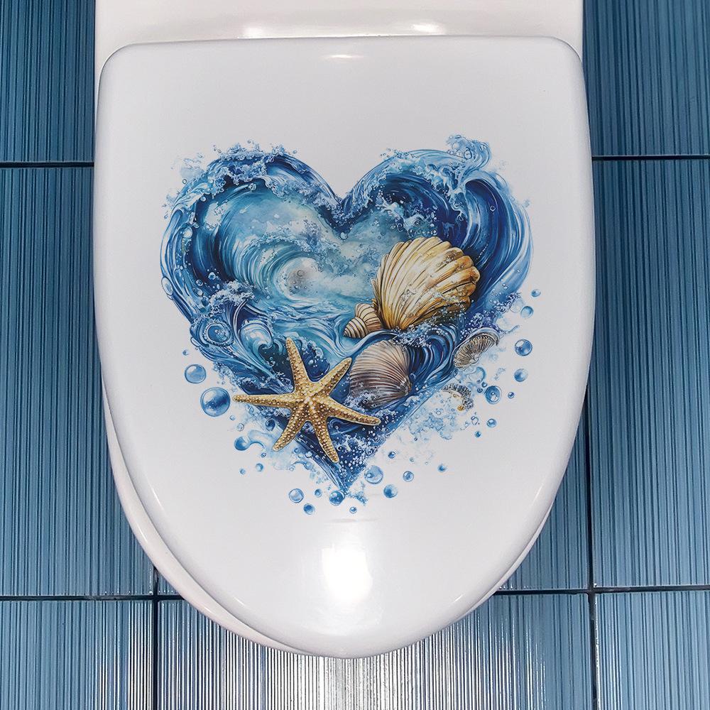 Underwater World Shell Starfish Toilet Beautification Decorative Stickers