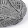 Taille XL 62cm Bonnet Tricoté Homme Hiver Chaud Bonnet en Laine Tendance Grande Tête Bonnet en Laine Épaissi Doublé Polaire Anti-froid Bonnets en Coton