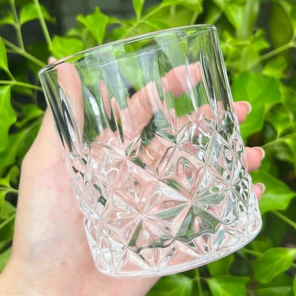 

330 мл Рельефный стакан для виски Бокал для вина Европейский стиль Вечеринка Домашний бар Стакан для виски и вина Посуда из стекла Набор для иностранных вин и спиртных напитков 330ml