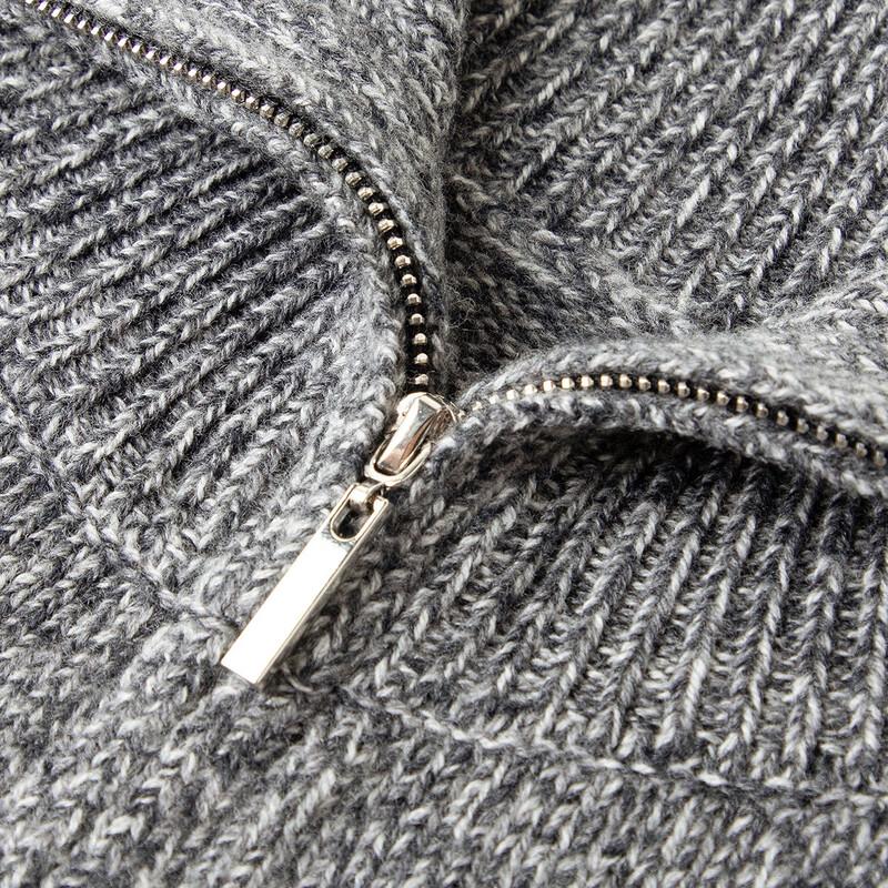 TUHUANG Women's Pure Wool Half-Zip Sweater Vest