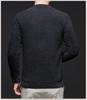 Men's Cross-border Casual Printed Long Sleeve Sweater - Warm, Simple, Versatile, Round Neck.