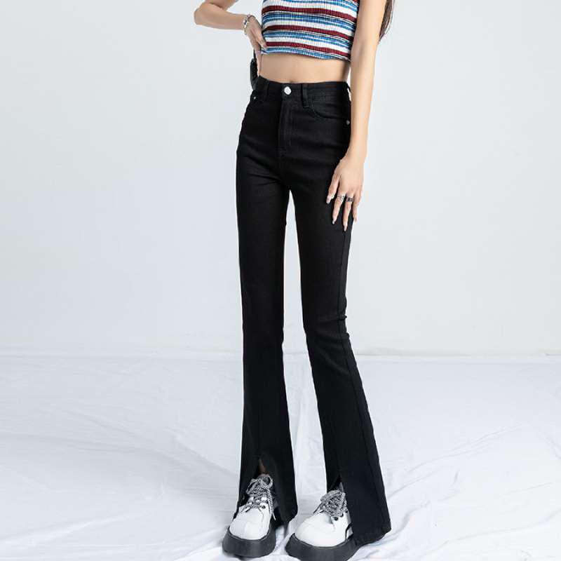 Women s Summer High Waist Slimming Micro Flare Jeans Small